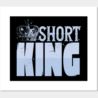 Short King // Funny Short Guy Crown Posters and Art
